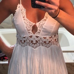 White free people tunic